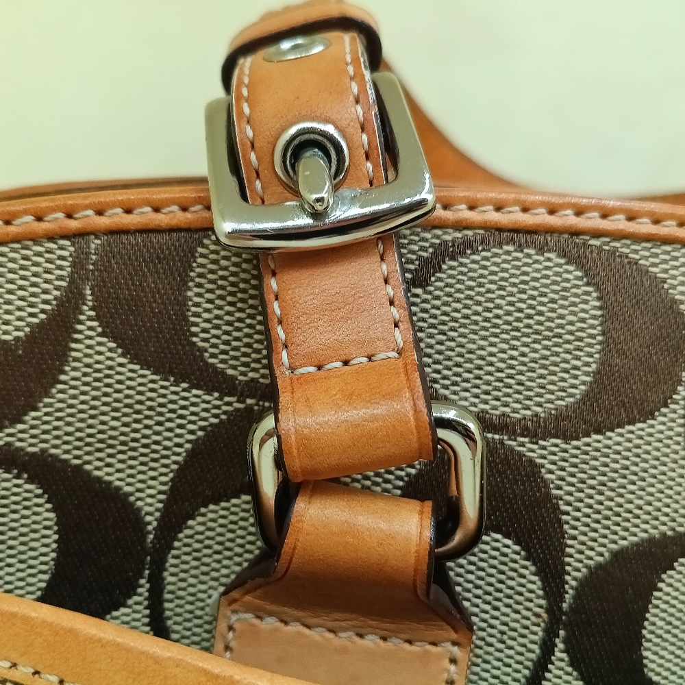 Coach Y2K Signature Hampton Tassel Satchel Handbag 6828 Coach - Picture 7 of 15